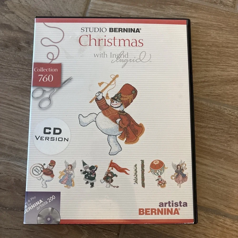 Studio BERNINA Embroidery Designs Christmas With Ingrid CD‎ Version